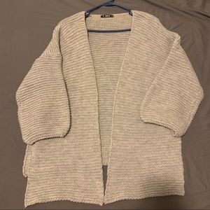 Grey open knit cardigan - priced to move! 🛍